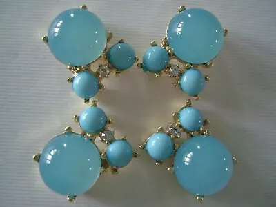 2 Hole Slider Beads Foxy Blue #4 • $5.95