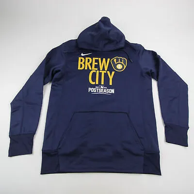 Milwaukee Brewers Nike Sweatshirt Men's Navy/Gold New • $56.99
