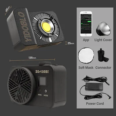 Yidoblo ZC-100BI Bi-color 100W Pocket COB LED Video Fill Light For Live Stream • £137