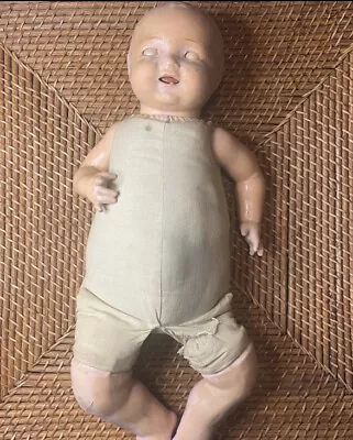 Antique Madame Hendren Composition 20” Baby Doll Fair Condition • $34.99