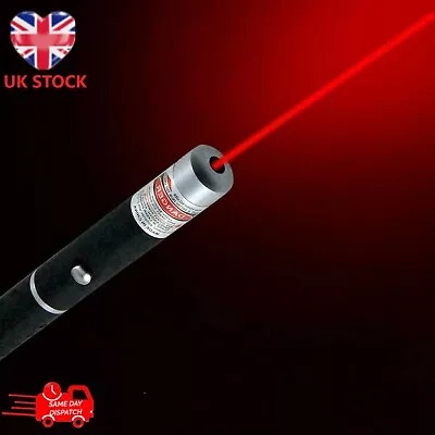 Red LASER Pen Pointer 1mw Powerful Lazer Professional Beam Pet Dog Cat Toy • £3.85