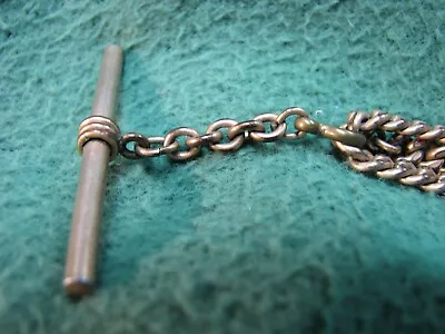 Antique 9  Long T-Bar  Pocket Watch Chain Fob  Gold Filled  As Shown • $29.99