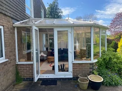 Used White Upvc Conservatory. 12 Windows Double French Doors.  • £45