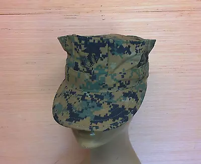 US Marine Corps USMC 8 Point Woodland MARPAT Camo Utility Cover Hat Cap X-Small • $14.99