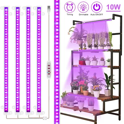 £7.49 • Buy LED Grow Lights Tube Strip Full Spectrum Lamp Indoor Plant Flower Veg Dimmable