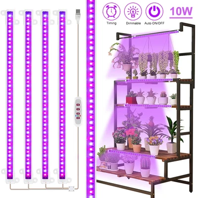 £7.49 • Buy LED Grow Lights Tube Strip Full Spectrum Lamp Indoor Plant Flower Veg Dimmable