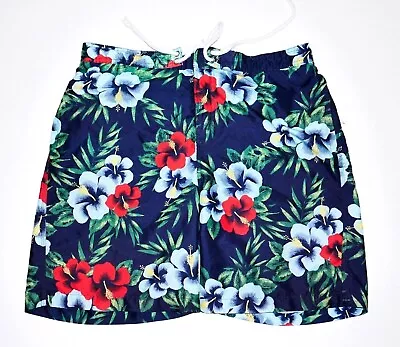 Merona Sz Large Men's Loud Floral Print Shorts Swim Trunks  • $7.36