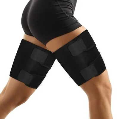 Thigh Wraps Support 2-Pack Non-Slip Compression Thigh Sleeve Hamstring Quad W... • $27.47