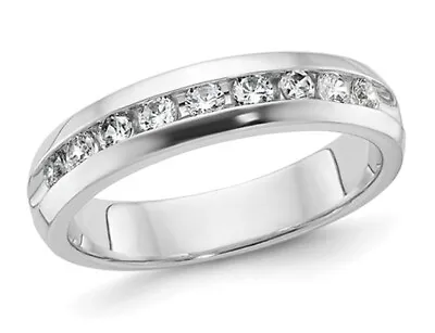 Mens 1/2 Carat (ctw VS2-SI1 G-H) Lab-Grown Diamond Wedding Band Ring 14K Gold • $899