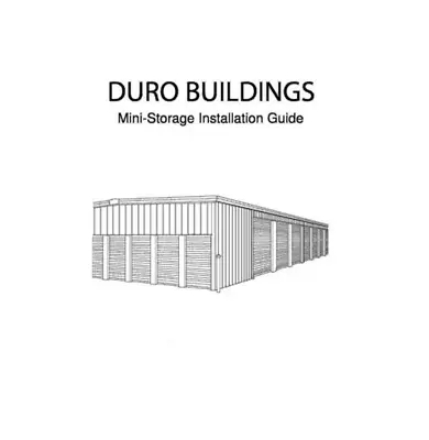 Duro Steel Metal Building Self Storage Erection DIY Construction Manual On CD • $9.99