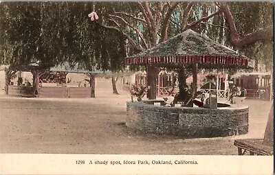 A Shady Spot Idora Park Oakland CA Vintage Postcard I50 • $7.49