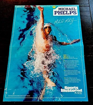 MICHAEL PHELPS RARE POSTER 2007 Sports Illustrated For Kids Si SIDNEY CROSBY • $15