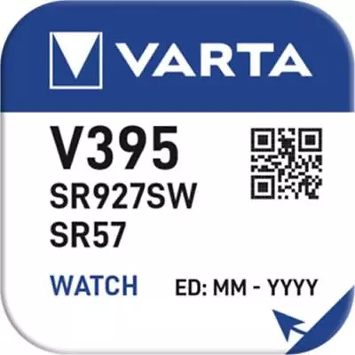 395 SR927SW | VARTA Brand | Silver Oxide Watch Battery | 1.55v  1 X Single Pack  • £2.28