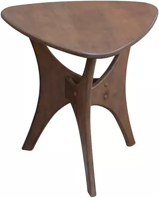 Blaze Accent Tables - Wood Side Table - Pecan Mid-Century Modern Style End Tabl • $137.99