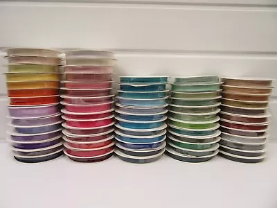 £2.25 • Buy 3mm X 50 Metre Roll Or 10 Metre Bundle Satin Ribbon 1/8  Double Sided UK VAT Reg