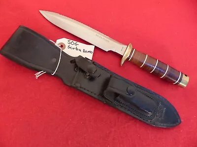 SOG Specialty Knives Seki Japan RARE SSD89-SCUBA/DEMO Fixed Blade Knife • $306