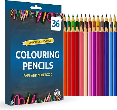 36 Colouring Pencils For Adults And Children Coloured Pencils For Art • £14.99