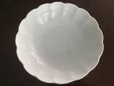 VTG Kaiser W. Germany Romantica All-White Scalloped Edge 9  Salad Serving Bowl • $8