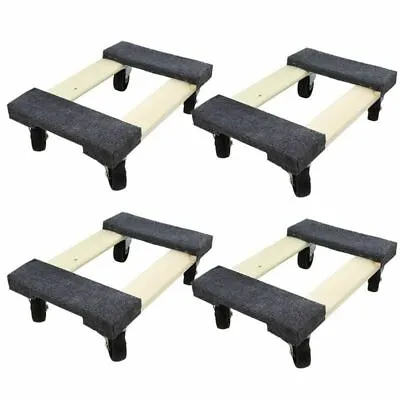 4 PACK HAUL-MASTER 18 In. X 12 In. 1000 Lb. Capacity Hardwood Dolly • $131.94