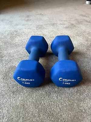 2 Peice 7 Killogram Celsius Dumbell Set (originally $42 Per) • $50