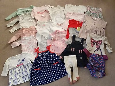 £15 • Buy Huge Girls 0-3 Months Clothes Bundle ❤ *28 Items* Vests Dresses Tops Swimsuit
