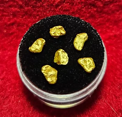 California Natural Gold Nuggets 1.3 Grams In A Gem Jar W/lid • $103