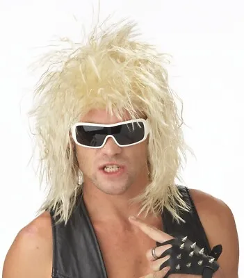 Guns N Roses Rockin' Dude 80's  Rock Star Costume Wig - Blonde • $21.88