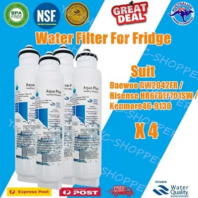 4 X Hisense Premium Compatible Fridge Filter Water Filter 701L HR6FDFF701SW • $106.95