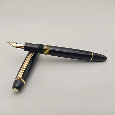 Montblanc Masterpiece 144 Celluloid  Piston Fountain Pen 14k F Nib Vintage 50s • $570