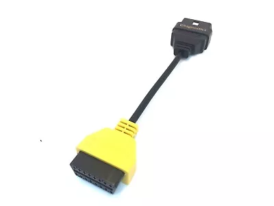 Alfa Fiat Lancia Adapter 3 YELLOW OBD Lead Diagnostic Adapter Multiecuscan • £12.54