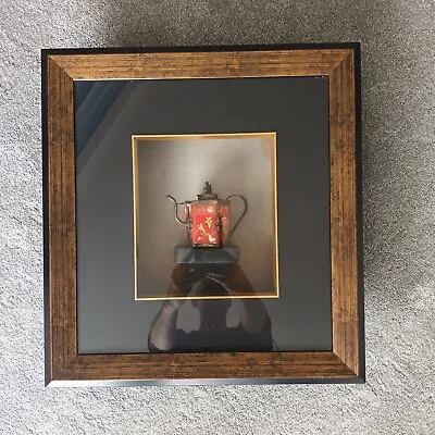 Chinese Metal Teapot In Display Frame • £200