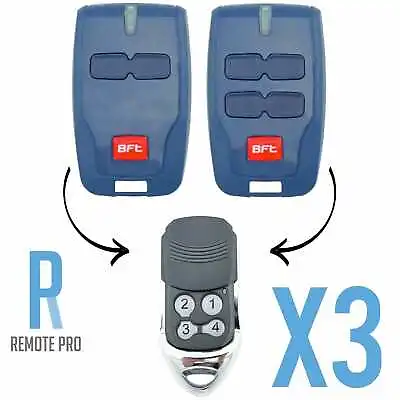 3 X To Suit BFT Compatible Garage/Gate Remote Type: B RCB TX2/TX4/0678 • $34.50