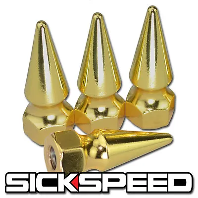 4 Sickspeed Spiked Valve Cover Set Engine Bay Dress Up Kit M6x1 24k Gold B • $8.88