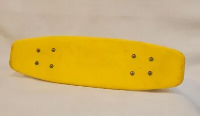 Vintage Yellow Free Former 70's Skateboard 19.5 Inch Long W/ Ball Bearing Wheels • $45