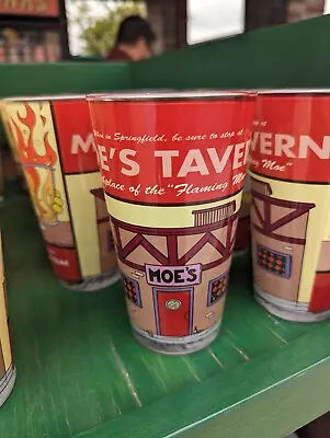 Moe's Tavern Flaming Moe The Simpsons Pint Glass Universal Studios • $24.99