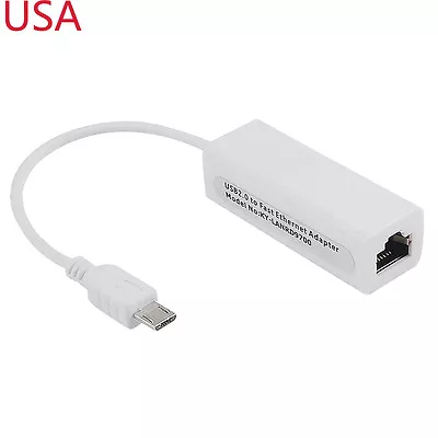 Micro USB 5Pin To Fast Ethernet LAN Network RJ45 Card Adapter For Tablet Phone • $8.90