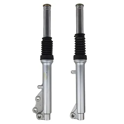 Front Fork Shock Absorber Suspension For GY6 50cc Scooter Moped Silver Pair • $49.97