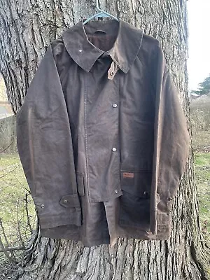 Outback Trading Company Men M Duster Western Rancher Oilskin Saddle Jacket • $65