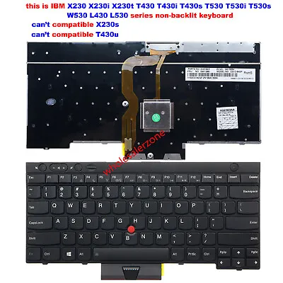 New For Lenovo IBM Thinkpad T430 T430s T430i Keyboard 04W2454 04W2287 V130020AS3 • $21.99