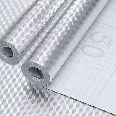 £6.99 • Buy 20m Aluminum Self-adhesive Kitchen Foil Stickers Waterproof Oil Proof Wallpaper
