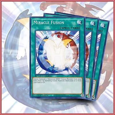 YuGiOh MIRACLE FUSION X3 | SGX4 1st Edition GREAT CARD • $1.50