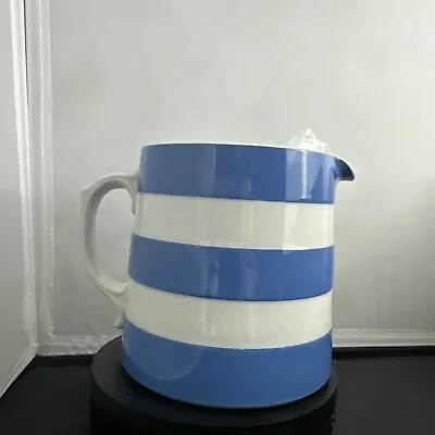 Vintage English Cornish Ware Blue & White Pottery Pitcher TG Green & Co C1920 • $48.77