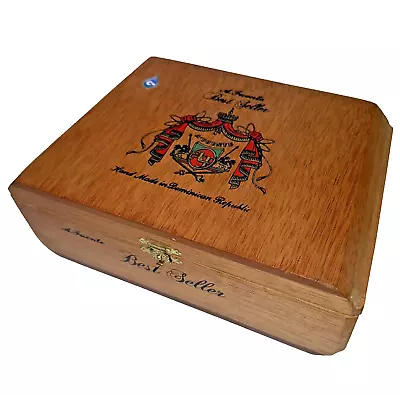 A. Fuente Empty 8.25  X 5.25  X 3  Best Seller Lined Wooden Cigar Box • $11.99