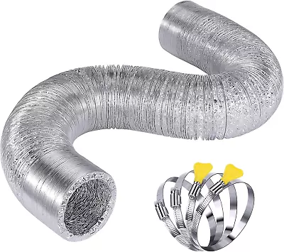 Heavy Duty 4 Flexible Dryer Vent Exhaust Duct Hose 20 FT Long Extra Thick(6-Ply • $33.24