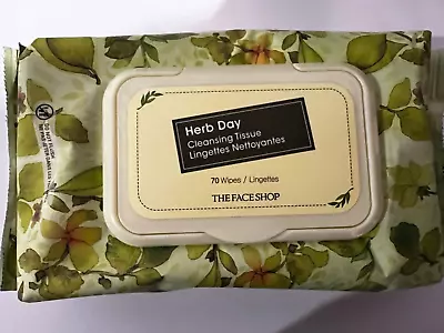 The Face Shop Herb Day Cleansing Tissue 70 Sheets • $8