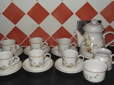 Marks & Spencer M&S Harvest Teaset  6 Cups & Saucers Milk & Sugar & Teapot • £25