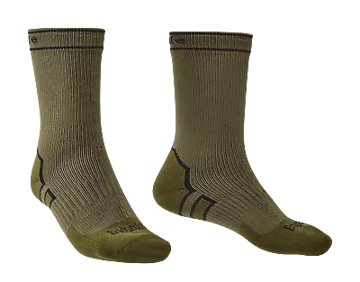 Bridgedale Stormsock Midweight Waterproof Boot Sock 710087/115 Khaki NEW • $43.81