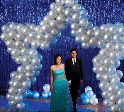 £2.99 • Buy 2M-3M Foil Fringe Tinsel Shimmer Door Curtain Wedding Birthday Party Decoration