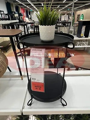 Brand New IKEA LIVELYCKE Black Tray Table 50 Cm (19 5/8  ) 905.640.09 • $56.15