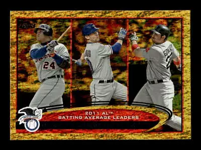 2012 Topps Miguel Cabrera / Michael Young / Adrian Gonzalez Gold Sparkle #239 • $2.50